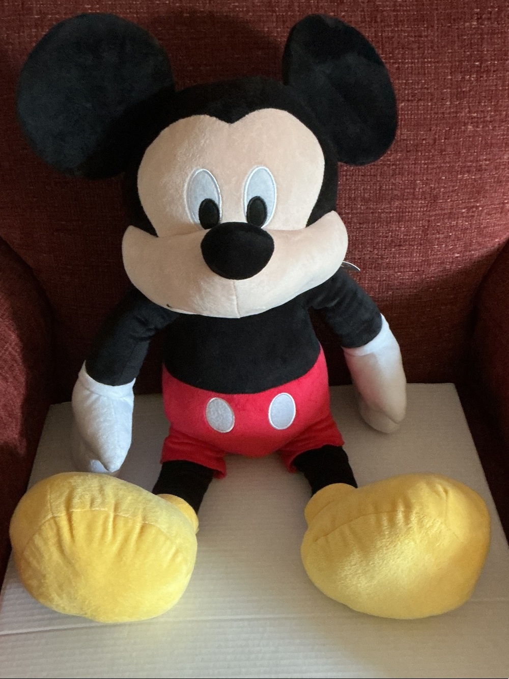 Disney Mickey Mouse Plush in Black, Red & Yellow